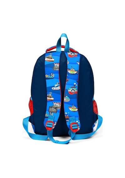 Coral High Kids Lacivert Mavi Gemi Desenli 3'lü Okul Çanta Seti Set0114416