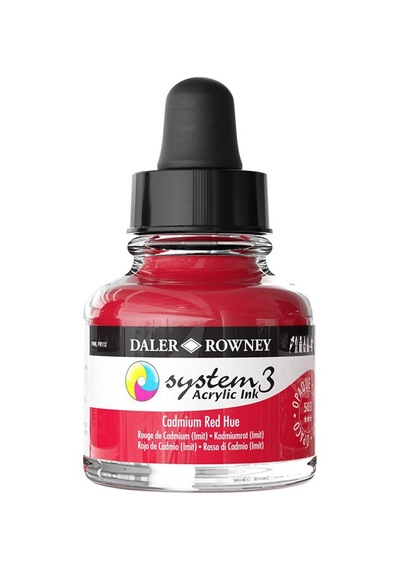 Daler Rowney System 3 Akrilik Mürekkep 29.5Ml 503 Cadmium Red Hue