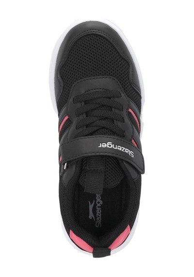 Slazenger Fıora Kız Çocuk Cırt Cırtlı Siyah / Pembe Günlük Spor Ayakkabısı