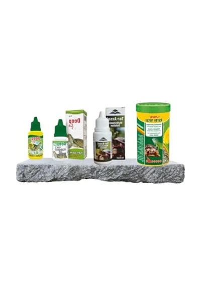 Kara Kaplumbağası İçin Özel Bakım Seti, Vitamin Ve Yem İçerir