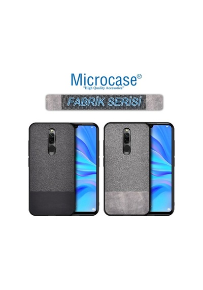 Microcase Xiaomi Redmi 8 Fabrik Serisi Kumas & Deri Desen Kilif 396571541