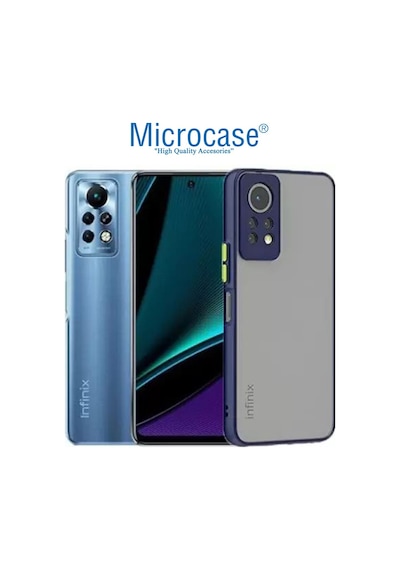 Microcase Infinix Note 11 Pro London Serisi Kılıf-Buzlu Mavi