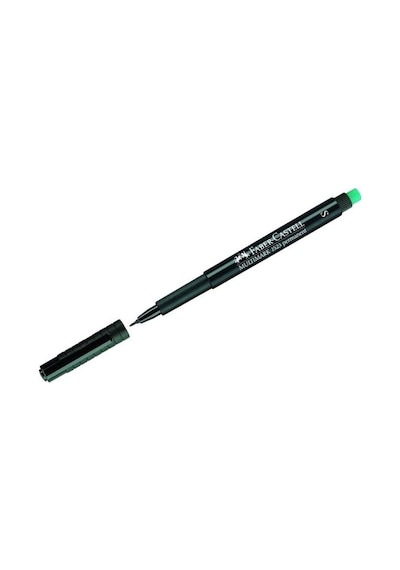 Faber Castell 1523 Permanent Kalem - Asetat Kalemi S Siyah - 3 Adet Çok Renkli