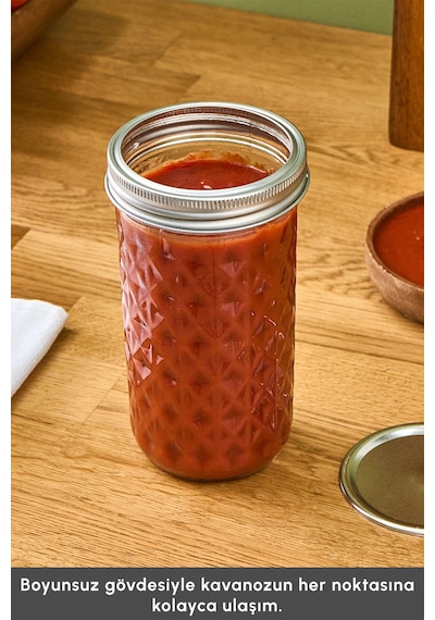Karaca x Refika Boyunsuz Kavanoz Baklava Desen 650 Ml