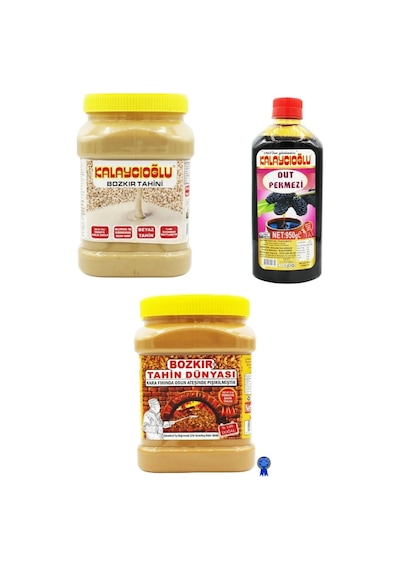 Kalaycıoğlu Beyaz Tahin 935 G + Bozkır Tahin Dünyası 935 G + Dut Pekmezi 950 G