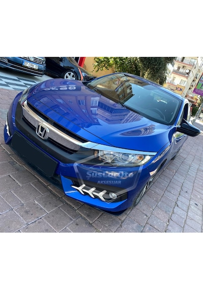 ŞüsCarOto Honda Civic FC5 FK7 2016-2021 Batman Yarasa Ayna Kapağı Piano Black ABS Plastik
