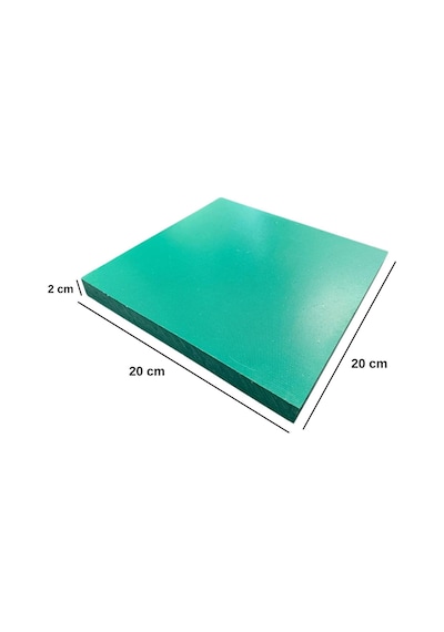 Deri Hobi Kesim Ve Zımba Takozu 20x20x2 Cm Sert Plastik Deri El Aleti