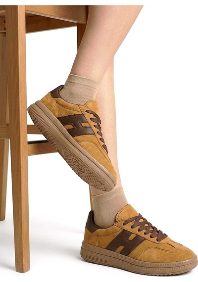 Mcdark Kadın Taba Süet Sneaker Ayakkabı