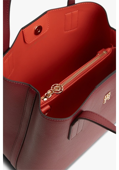 Tommy Hilfiger Th Icon Mını Satchel Kadın Kahverengi Çanta - Aw0aw18722