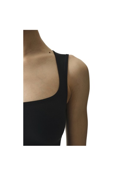 Penti Siyah U Yaka Yumuşak Dokulu Bodysuit