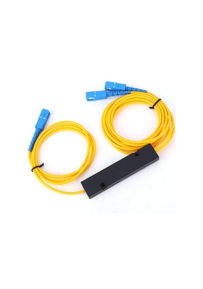 1x2 Plc Fiber Optik Splitter Sc/upc Coupler G652d Ftth Olt Onu Optik Kablo Bölücü Modül Mavi Ayırıcı