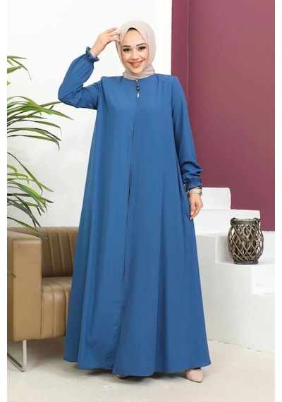 Medine İpeği Mevlana Ferace - İndigo / F0123 İndigo Mavisi Mavi