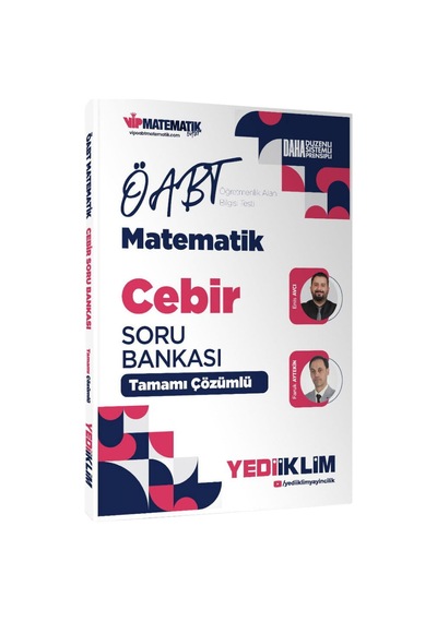 Yediiklim 2027 Öabt Meb-ags İlköğretim Ortaöğretim Lise Matematik Cebir Soru Bankası Çözümlü