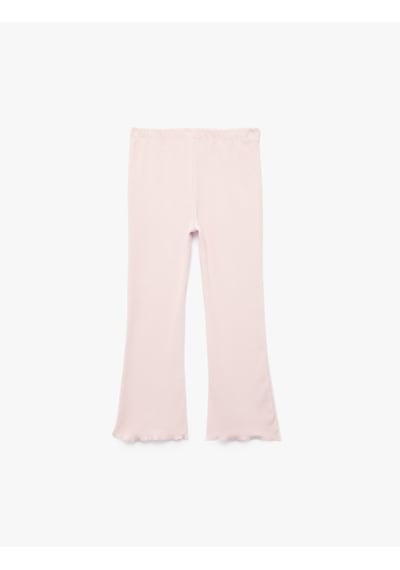 Koton Pamuklu Beli Lastikli Kaşkorse İspanyol Paça Tayt Pembe 7wmg40047ak Gül Koton Pamuklu Beli Lastikli Kaşkorse İspanyol Paça Tayt Pembe 7wmg40047ak Gül