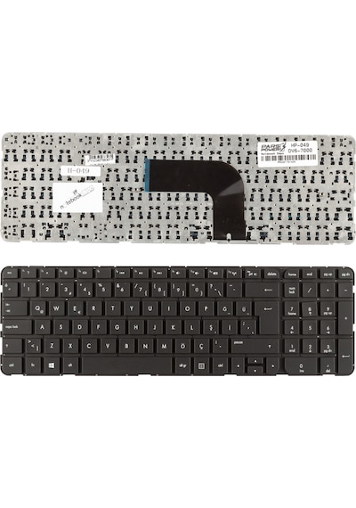 HP Uyumlu Pavilion Dv6T-7000, Dv6T-7100 Notebook Klavye (Siyah Tr)