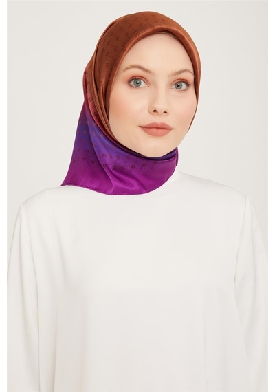Armine Twill İpek Eşarp 23ka9003 20 Turuncu