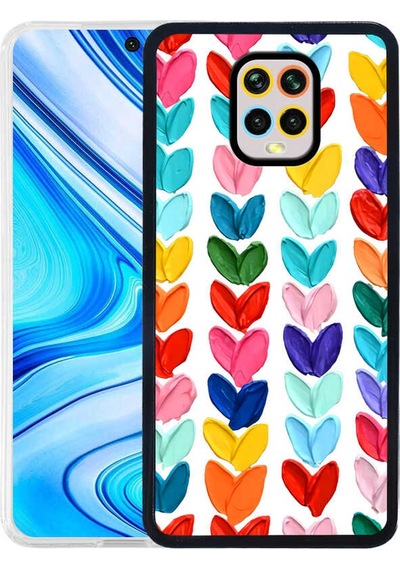Xiaomi Redmi Note 9s Kılıf Zore M-fit Desenli Kapak Heart No6