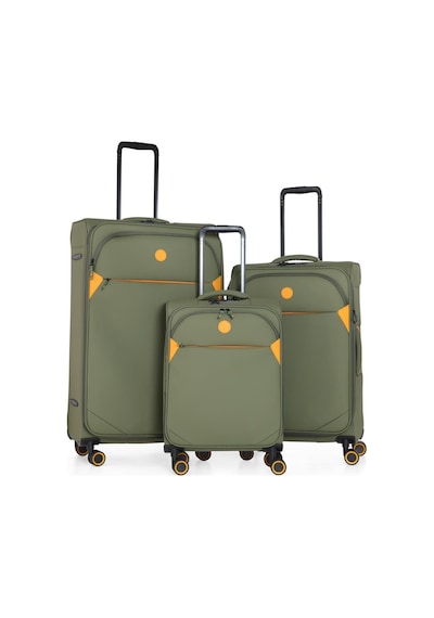 Verage Gm20077w Kumaş 3 Lü Valiz Seti Yeşil