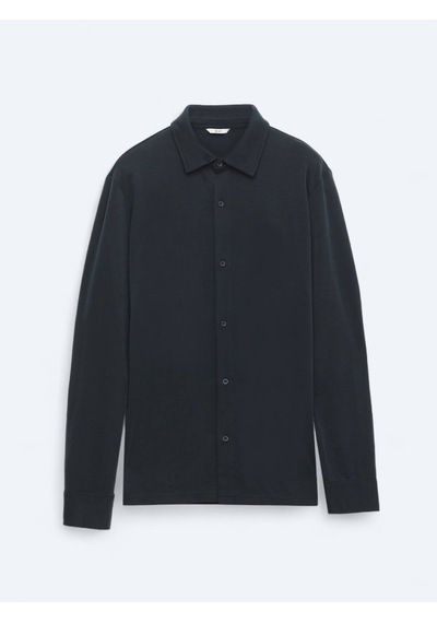 Siyah Düz Regular Fit Casual Gömlek Siyah