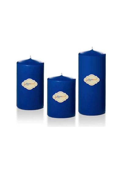 3 Lü Small Set Mum Mavi Çap :5 cm