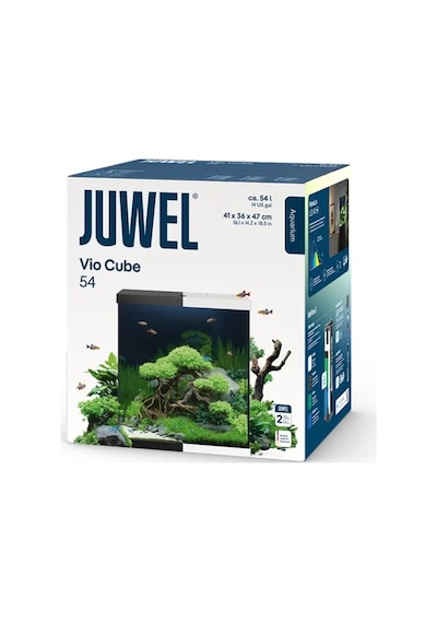 Juwel Vio Cube 54 Siyah Akvaryum Seti 41x36x47 Cm Led Aydınlatmalı Ve Filtreli
