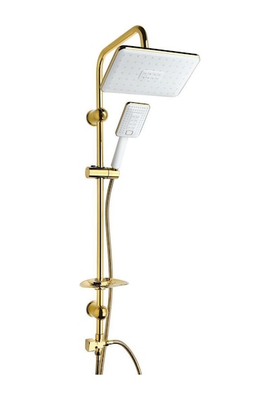 Vilas Atlantis Koza Gold Tepe Duş Seti Krom - Altın