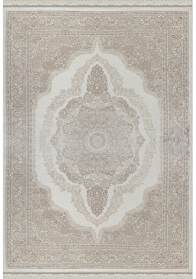 Kreasyon Halı Modern Md013 Krem Kahve Makine Halısı