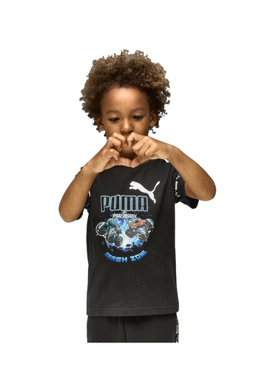 Puma Puma Puma X Hot Wheels Tee Erkek Çocuk Siyah Tişört 28605 SIYAH