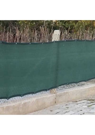 Gölgelik File %95'lik Çit Filesi Şeritli 50cm Aralıklı Halkalı