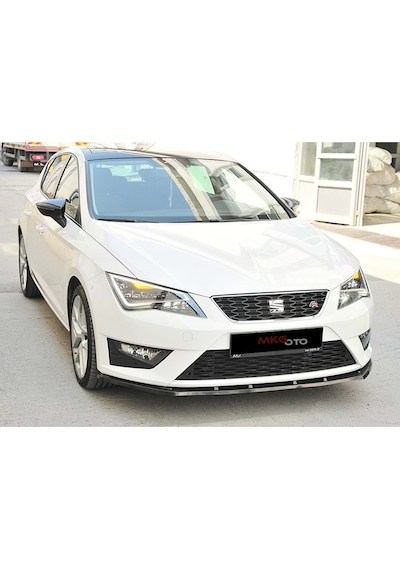 HasAkman Seat Leon Mk3 FR Basic Ön Tampon Lip Piona Black 2012 - 2016