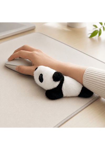 Panda Figürlü Peluş Bilek Desteği 16 Cm Yeşil 4577