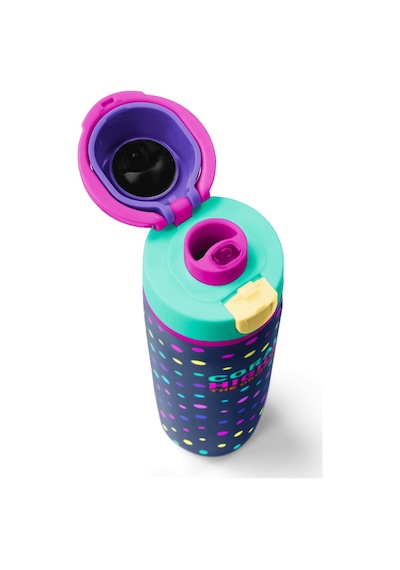 Coral High Lacivert Puantiyeli Desenli Pipetli Ve Direkt İçim Çelik Termos 800 Ml 38534 Lacivert