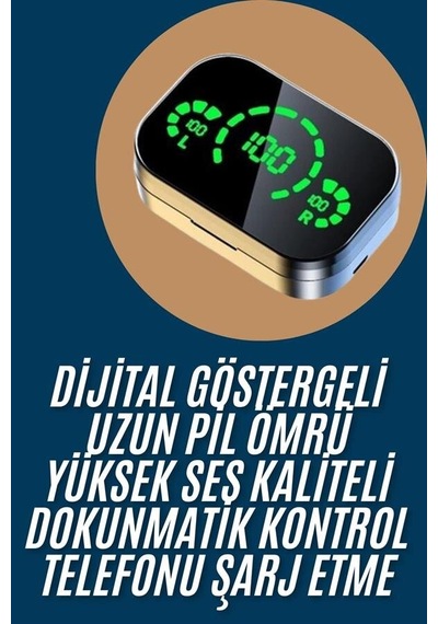 Northcity 2025 Model Bluetooth Kulaklık - Şarj Edilen, Çağrı Cevaplama Ve Dijital Göstergeli