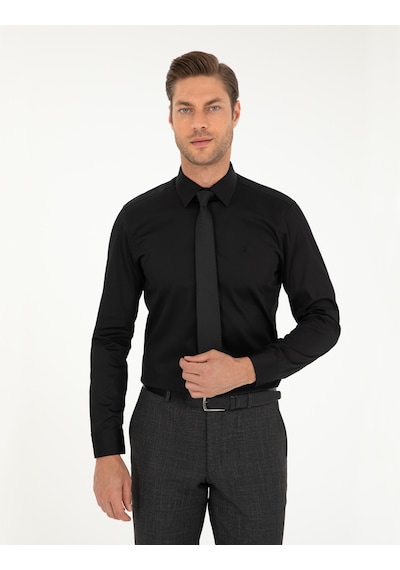 Pierre Cardin Erkek Siyah Gömlek Basic 50292520-vr046 Siyah