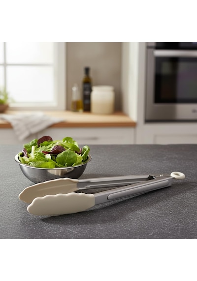 Deconox Mutfak Maşası Yemek Izgara Salata Barbekü Kızartma Maşası, Isıya Dayanıklı Paslanmaz Çelik S Sku: Smg8690010532107