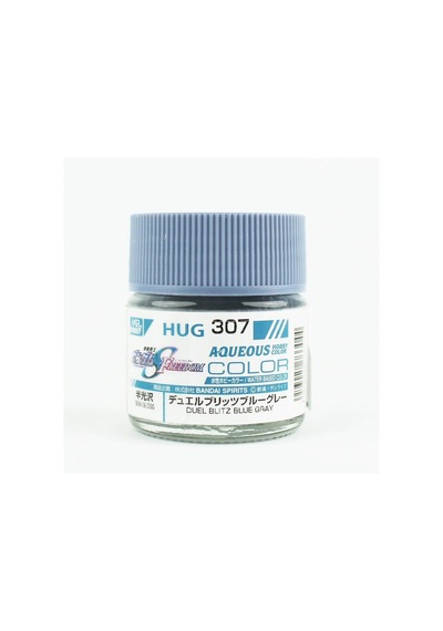 Mr.hobby Hug-307, 10 Ml. Duel Blitz Blue Grey Aqueous Gundam Maket Boyası Standart