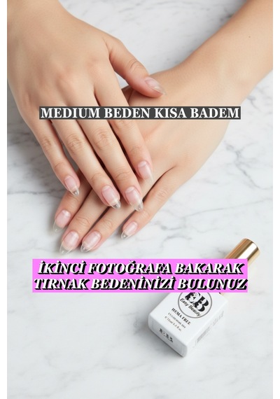 100 Adet Medium Beden Kısa Badem Jel Tips Kısa Badem Protez Takma Tırnak Seti Medıum 100 Adet Medium Beden Kısa Badem Jel Tips Kısa Badem Protez Takma Tırnak Seti Medıum