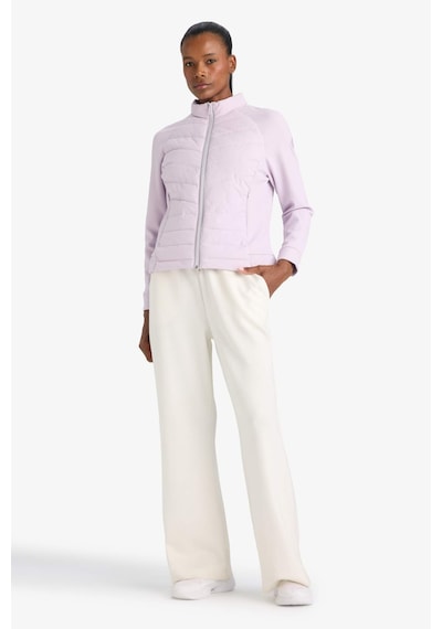 Defacto Defactofit Su Geçirmez Slim Fit Dar Kesim Dik Yaka İçi Polarlı Şişme Mont E9257ax25aupr77 Mor
