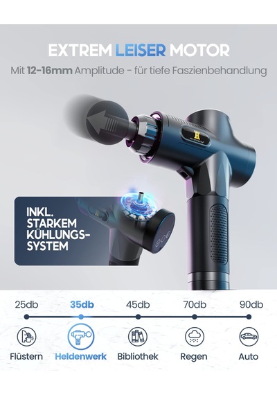 Heldenwerk Masaj Tabancası Dahil. 7 Masaj Başlığı Ve 30 Hız, Usb-c Bağlantısı Ve Isıtma Başlığı İle I Kas Masaj Aleti, Masaj Tabancası, Kas Masaj Tabancası, Kas Tabancası