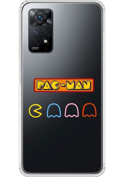 Xiaomi Redmi Note 11 Pro Uyumlu Şeffaf Kılıf 1 Pac-man Tasarımlı