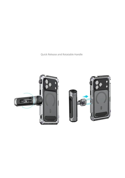 Smallrig 5584 Megatron Edition Apple iPhone Uyumlu 17 Pro Max İçin Çift El Tipi Mobil Cihaz Kiti