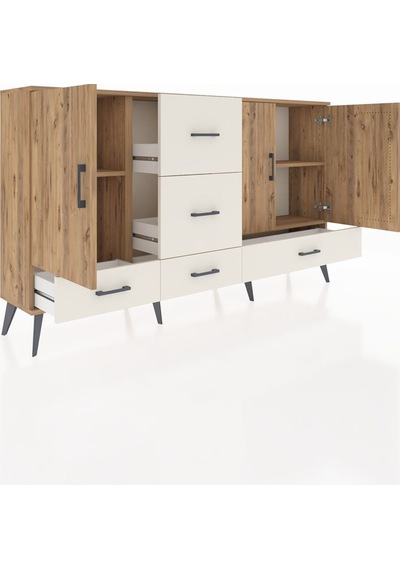 Arges Konsol 4 Raflı 5 Çekmeceli 3 Kapaklı 176x30x99 Çam-çam/aytaşı Atlas Çam/aytası - Atlas Çam Arges Konsol 4 Raflı 5 Çekmeceli 3 Kapaklı 176x30x99 Çam-çam/aytaşı Atlas Çam/aytası - Atlas Çam