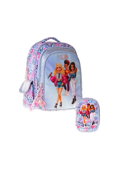 Wow Generation Music Kız Çocuk Lila İlkokul Okul Çantası Ve Kalemlik Seti - Setwg-w6044c Çok Renkli
