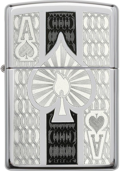 Zippo Çakmak 24196 Zippo Ace Intricate Spade Design