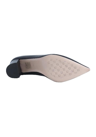 Poletto Hakiki Deri Sıyah Ayakkabı Stiletto 9841 38 V6-2476 Siyah