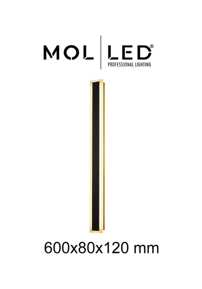 Molled Oliva Serisi 12w Siyah 60 Cm Dekoratif Led Dış Mekan Aplik 3000k - Mol8809