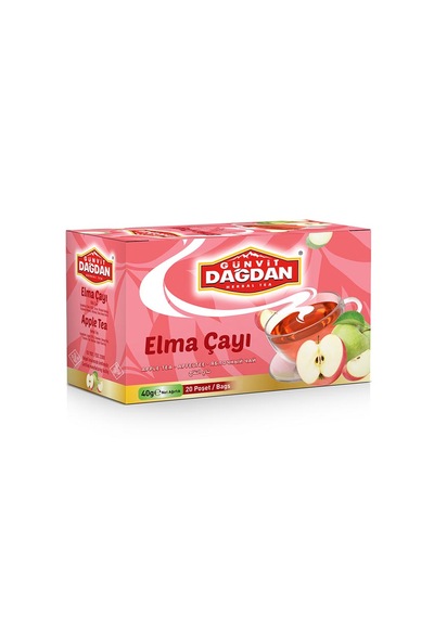 Elma Çayı 20 Li Kutu Natürel Sallama Poşet Çay