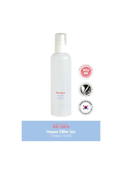 Derma Factory Hassas Ciltler İçin Onarıcı Tonik Derma Factory Be Zero Mild Toner 250ml