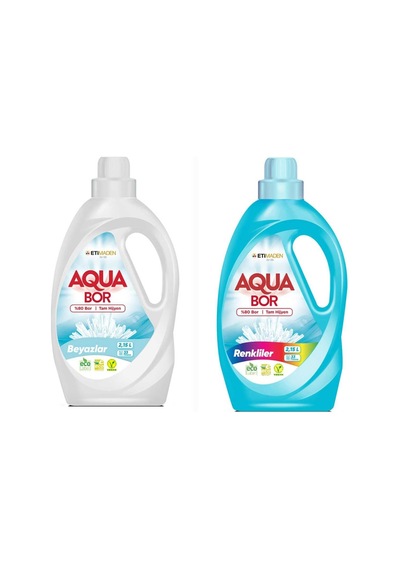 Aquabor Beyazlar Ve Renkliler İçin Sıvı Deterjan 33 2 Yıkama