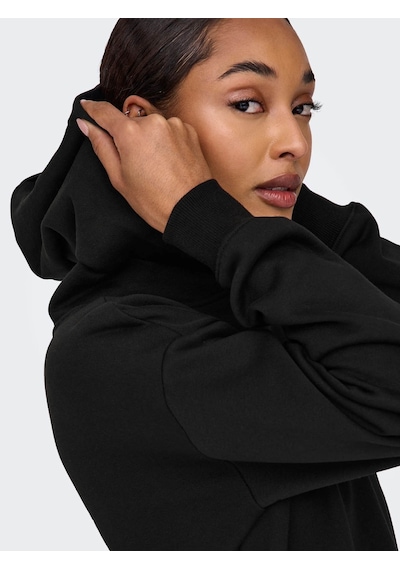 Only Kadın Sweatshirt Siyah 15329874 Onlcassıe L/s Photo Hood 25kw21000131 W21002